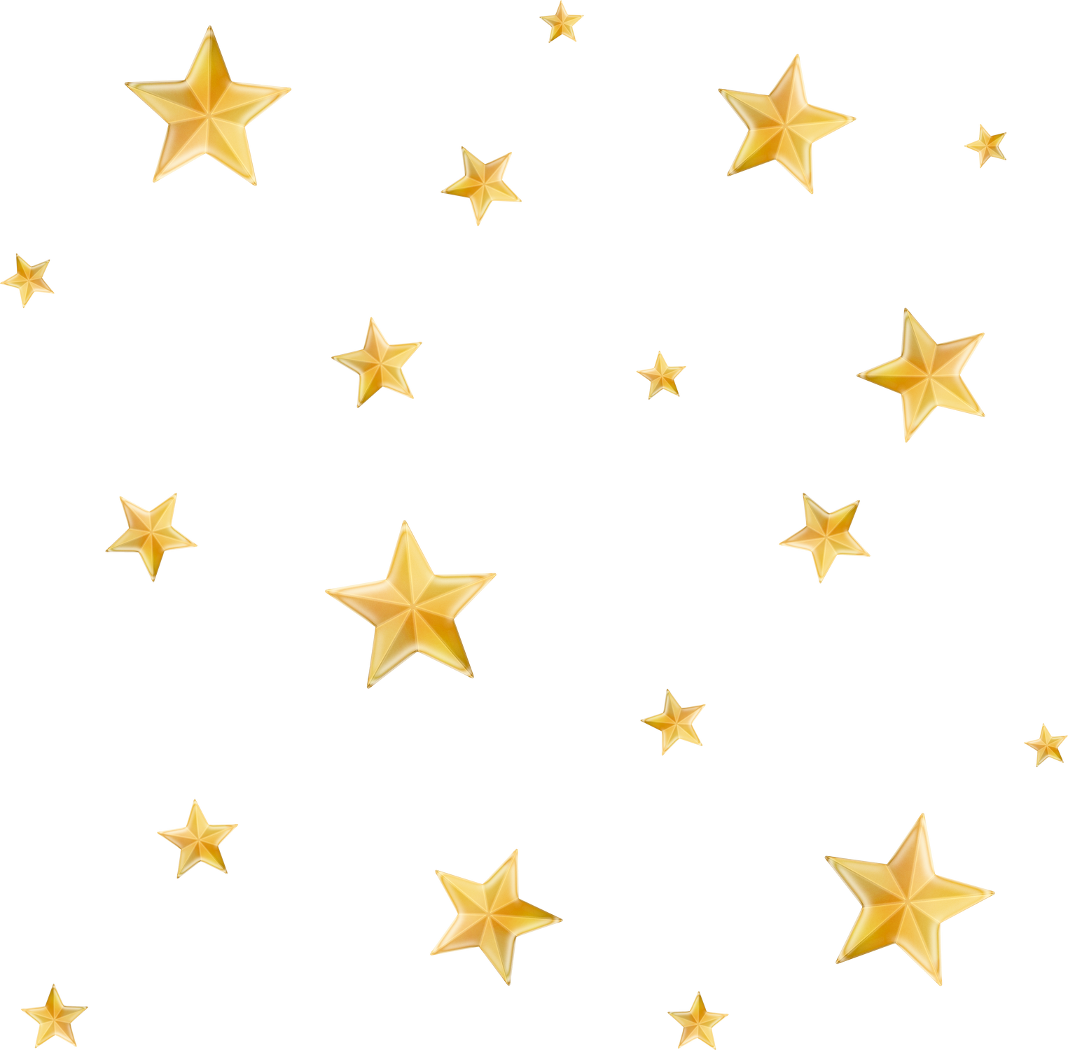 Twinkle twinkle little star shape pattern decoration